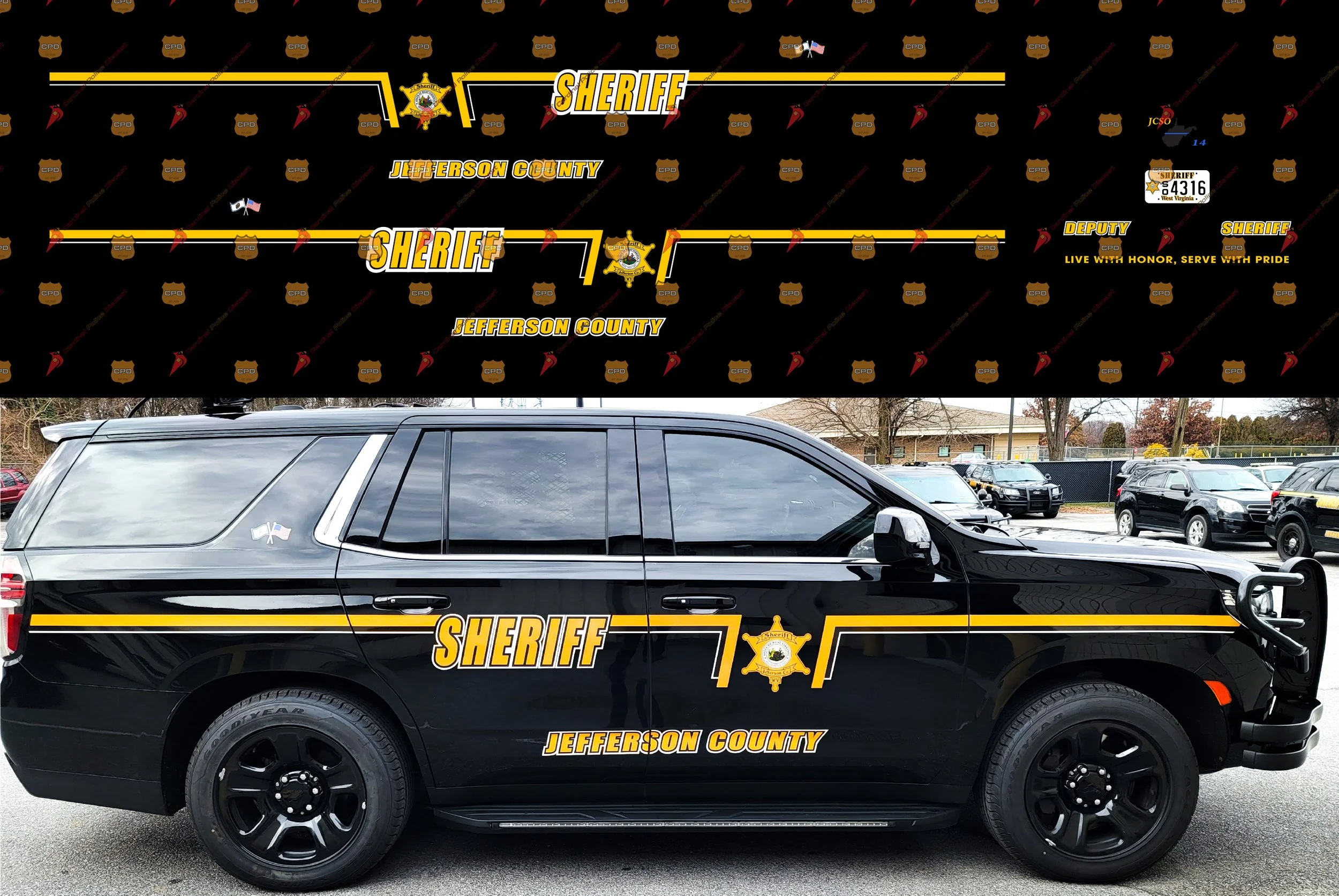 Jefferson County, WV Sheriff's Office — Cardinal Police Diecast